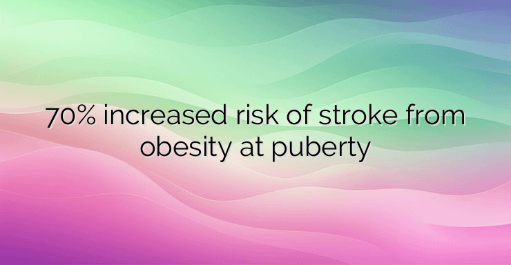 70% increased risk of stroke from obesity at puberty