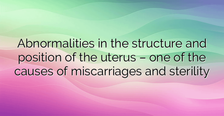 Abnormalities in the structure and position of the uterus – one of the causes of miscarriages and sterility