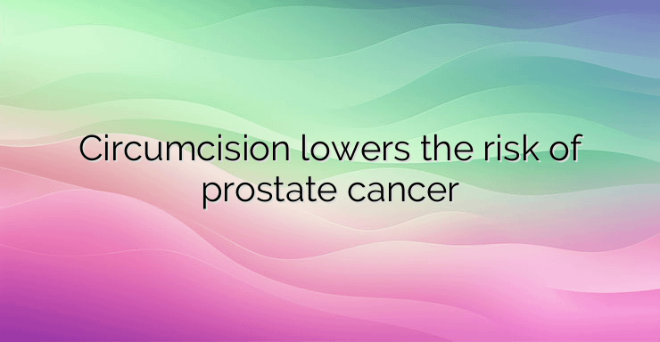 Circumcision lowers the risk of prostate cancer