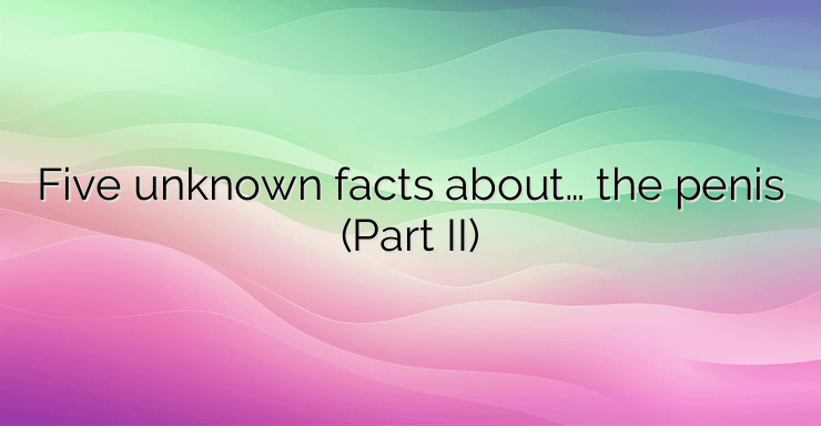 Five unknown facts about… the penis (Part II)