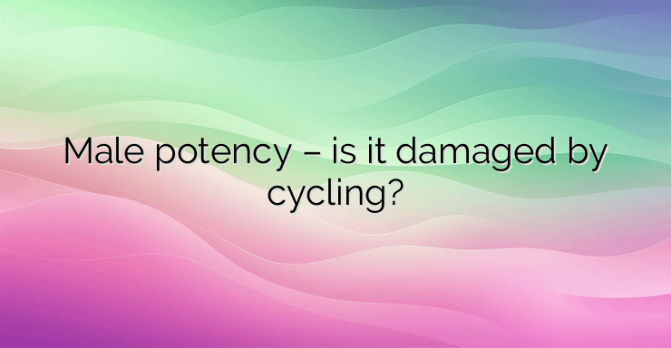 Male potency – is it damaged by cycling?