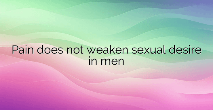 Pain does not weaken sexual desire in men