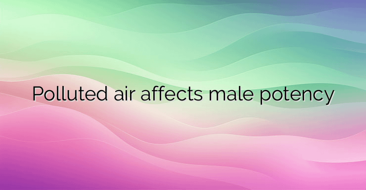 Polluted air affects male potency