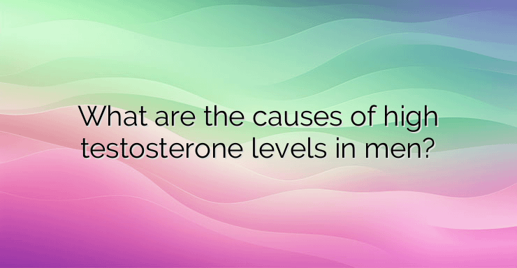 What are the causes of high testosterone levels in men?