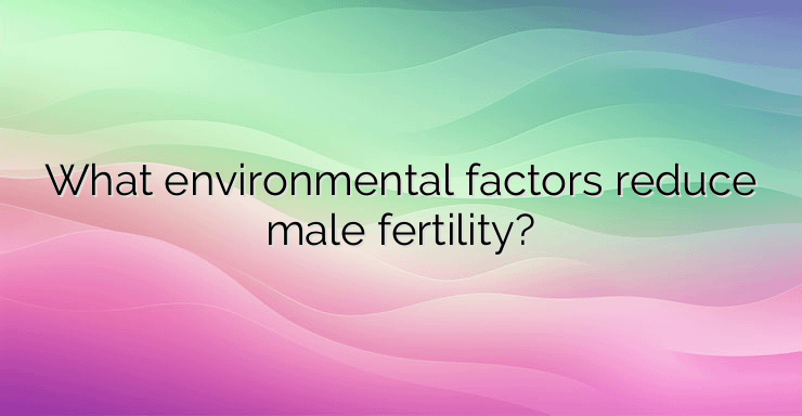 What environmental factors reduce male fertility?