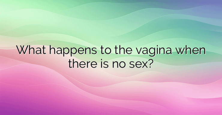 What happens to the vagina when there is no sex?